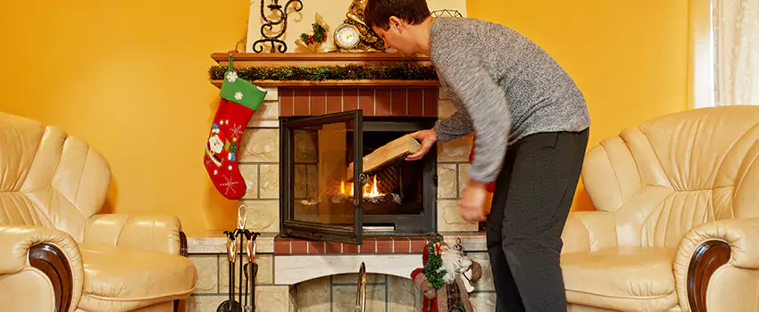 Rusted Metal Fireplace Restoration in Tuckahoe, New York
